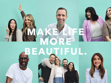 Schriftzug des DOUGLAS Group Purpose "Make Life More Beautiful"