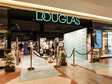 Entrance to the DOUGLAS store in Antwerp